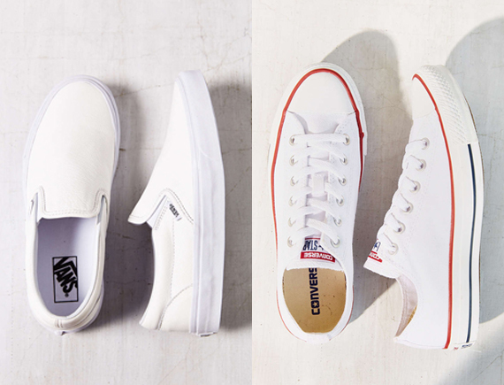 Vans Premium Leather Classic Slip-On Sneaker , Converse Chuck Taylor