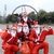 Youngsters Dressed As Santa Claus Drive Powered Paragliding In Guiyang