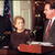 US Secretary of State Madeleine Albright (C) and D