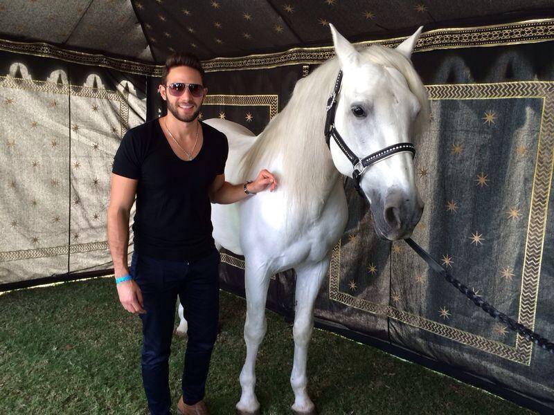 ¿El príncipe azul con su caballo?