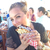 Thalía con un poquito de hambre