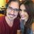 Una pareja con amor futbolero