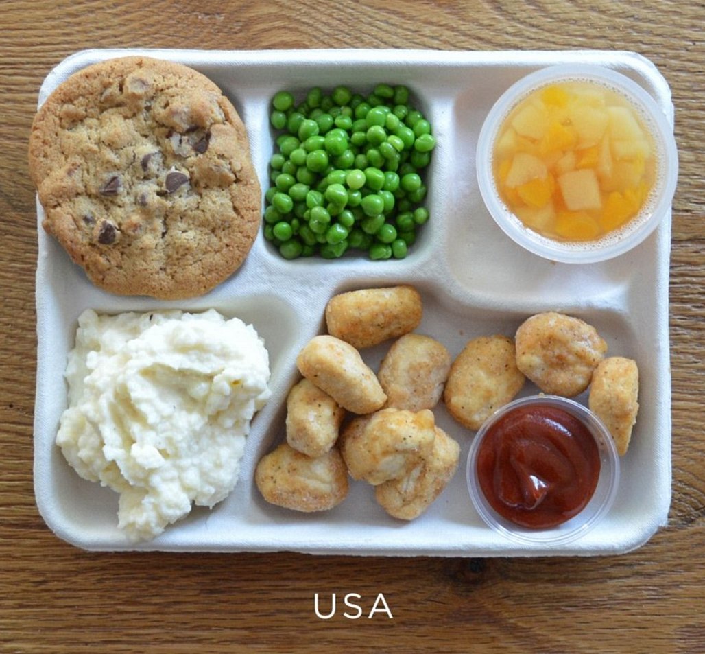 Photo Series Shows What School Lunches Look Like Around The World