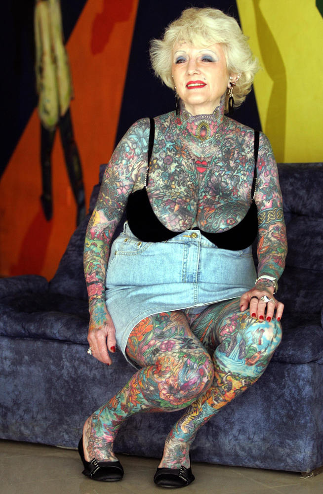 Isobel Varley Worlds Most Tattooed Female Senior Remembered Huffpost 