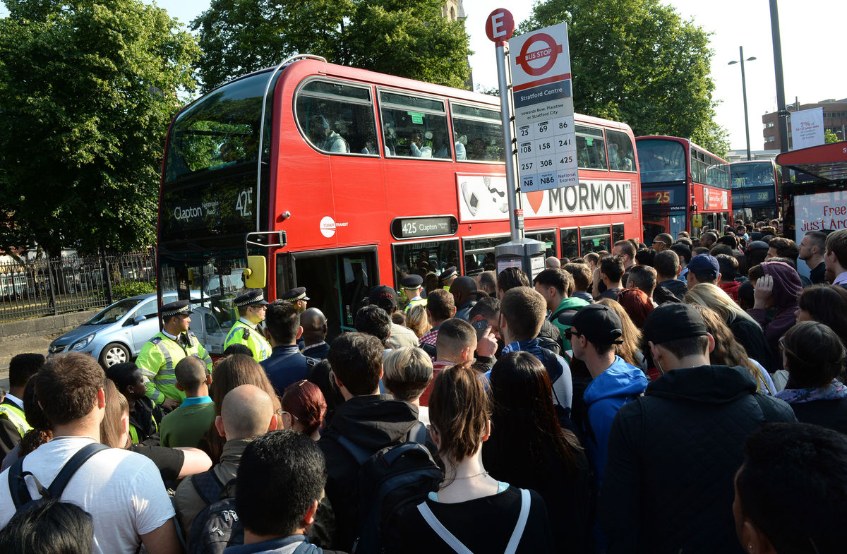 London Tube Strike Has Created The World's Longest Bus Queue Ever