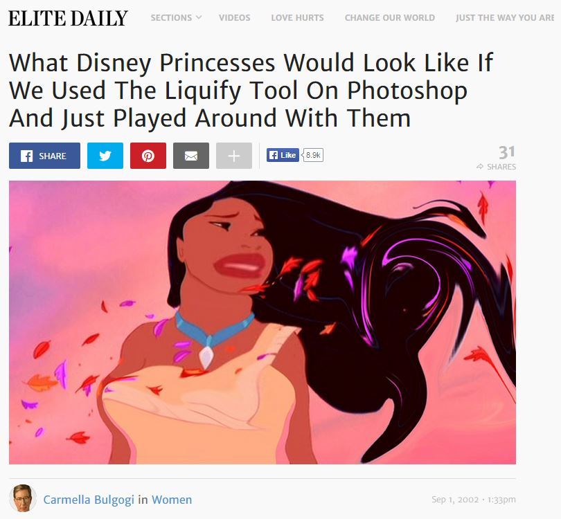 This Photoshopping Disney Princesses Craze Needs To Stop Huffpost Uk 2329