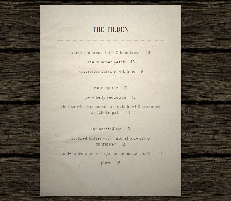The Brooklyn Bar Menu Generator Will Help You Create Your Own Pretentious Hipster Restaurant