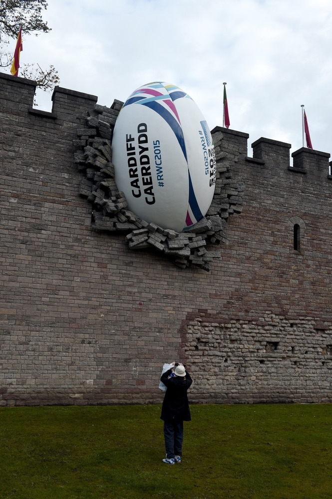 Rugby World Cup 2015 Kicks Off With Giant Ball 'Crashing' Through