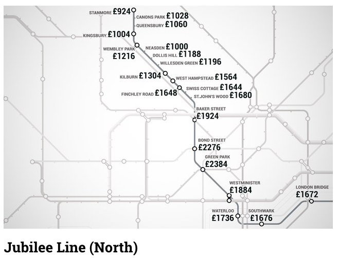 London Underground Rent Map Shows Most Expensive Places To Live On