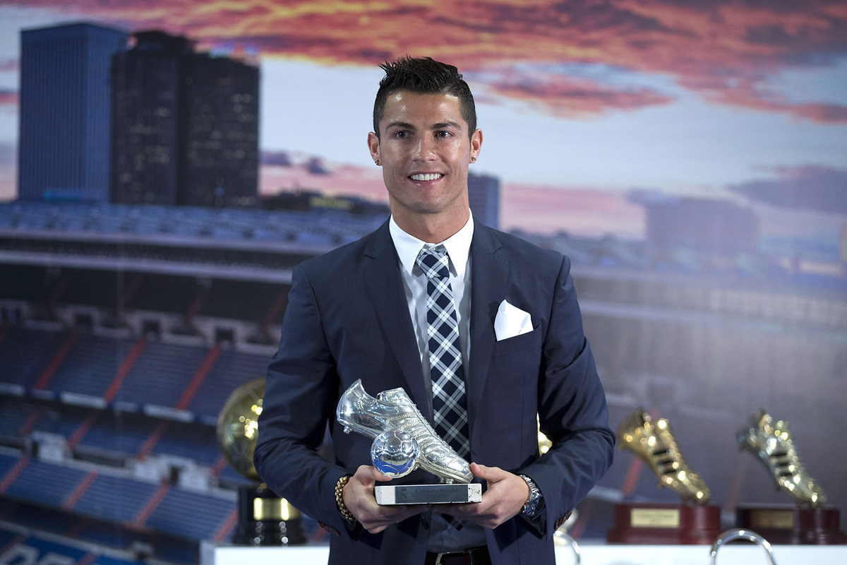 Cristiano Ronaldo Celebrates Real Madrid's 'Top Goal Scorer