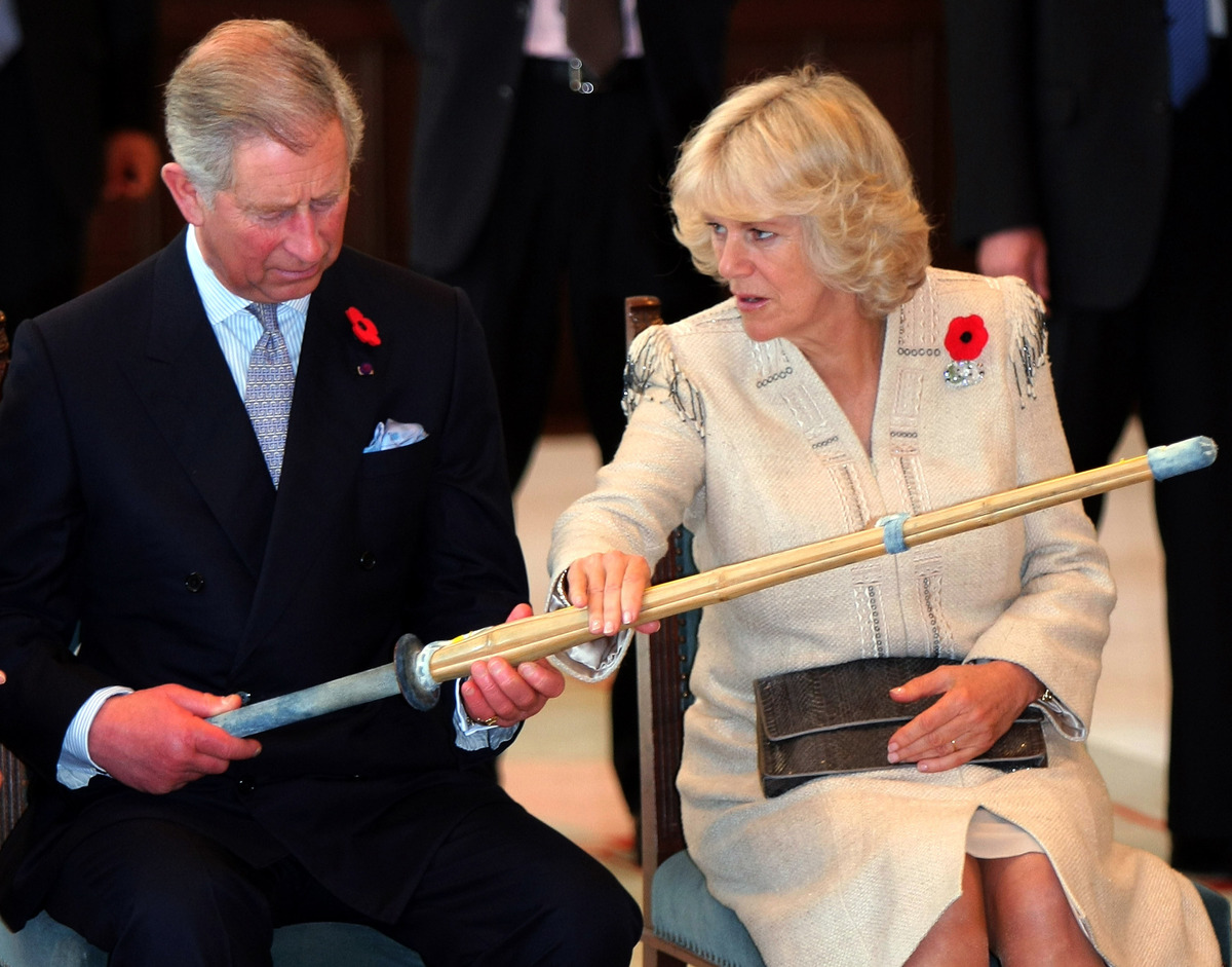 Camilla, Duchess Of Cornwall, Brandishes Knife During Australia Visit