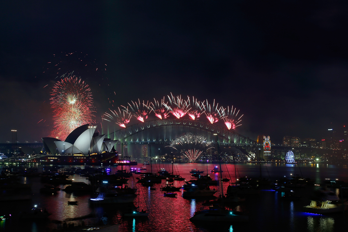 New Year's Celebrations Hit London As The Capital Welcomes In 2016