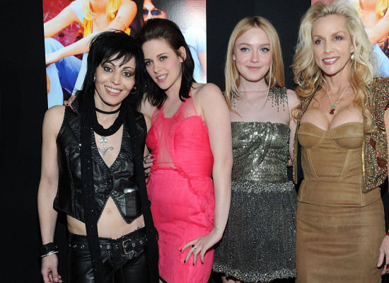 Joan Jett, Kristen Stewart, Dakota Fanning and Cherie Currie