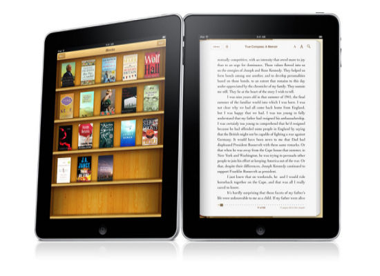 Two e-book readers side by side
