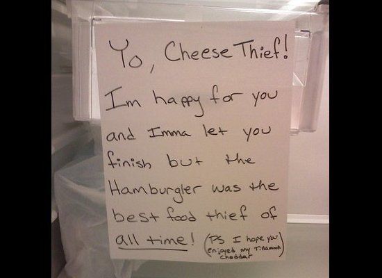 Funny notes left to thieves | TCG | The Chicago Garage
