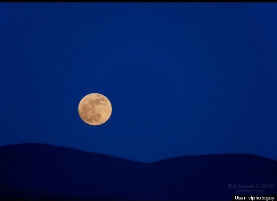 Supermoon Over Calais, Vermont