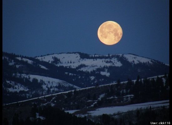 Red Green Moonset