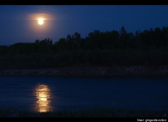Super Moon Over Colorado River