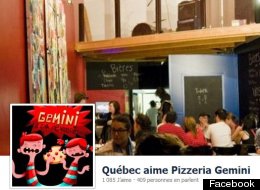Pizzeria Gemini à Québec: déjà 12 000$ d'amassés
