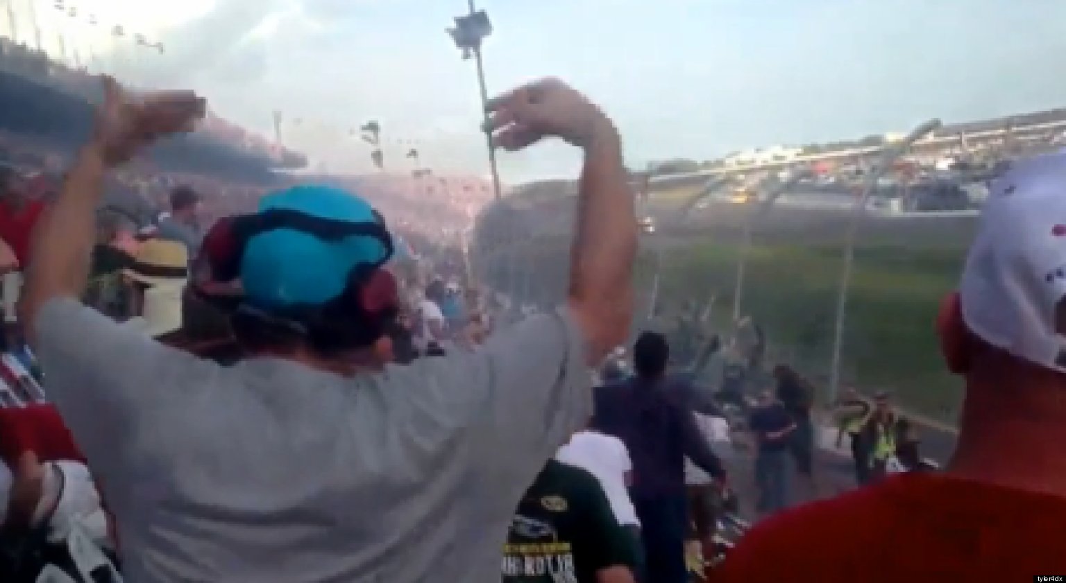 Daytona Crash Video Fan Recording Captures Horror In Grandstand (VIDEO