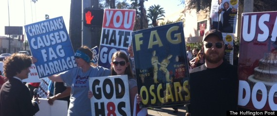 Anti Gay Protesters At Oscars 7