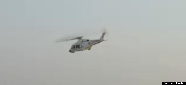 WATCH: Pope Benedict Leaves Vatican In Helicopter