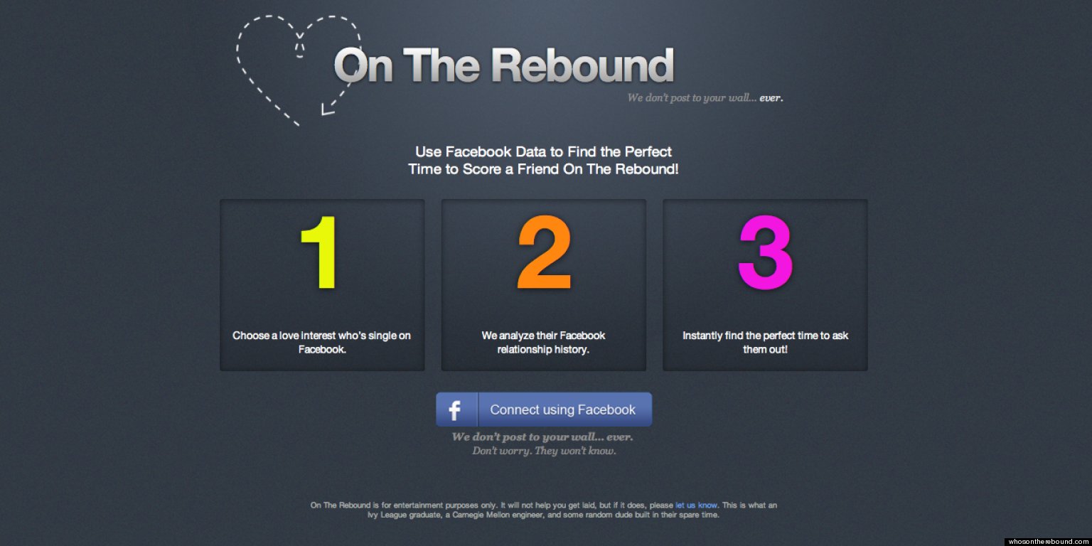 'On The Rebound' App Analyzes Facebook Relationship History For Singles HuffPost