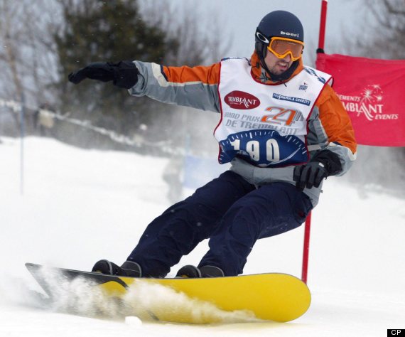justin trudeau snowboard