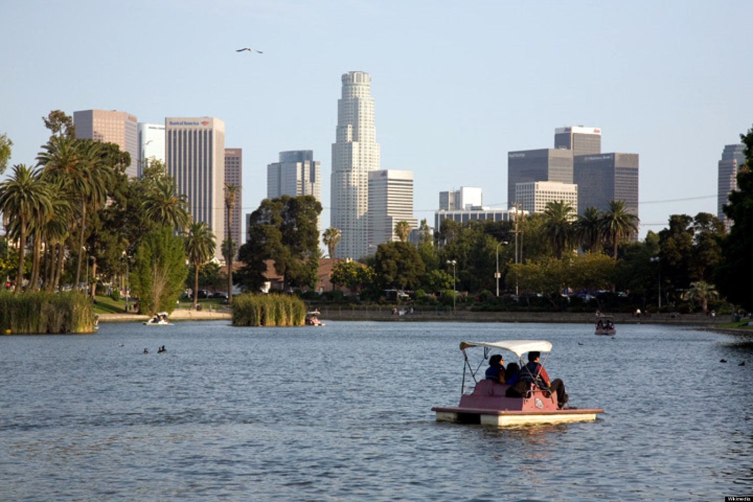 Echo Park Lake Is All Wet Again The Eastsider LA HuffPost