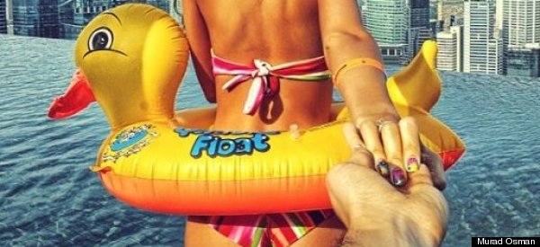 Siguiendo a su novia por todo el mundo (FOTOS)