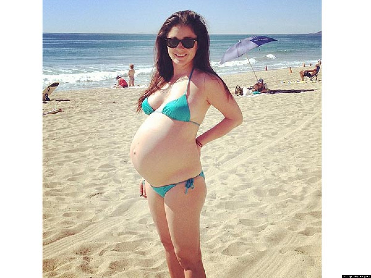 Shiri Appleby Bares Her Baby Bump In A Bikini HuffPost