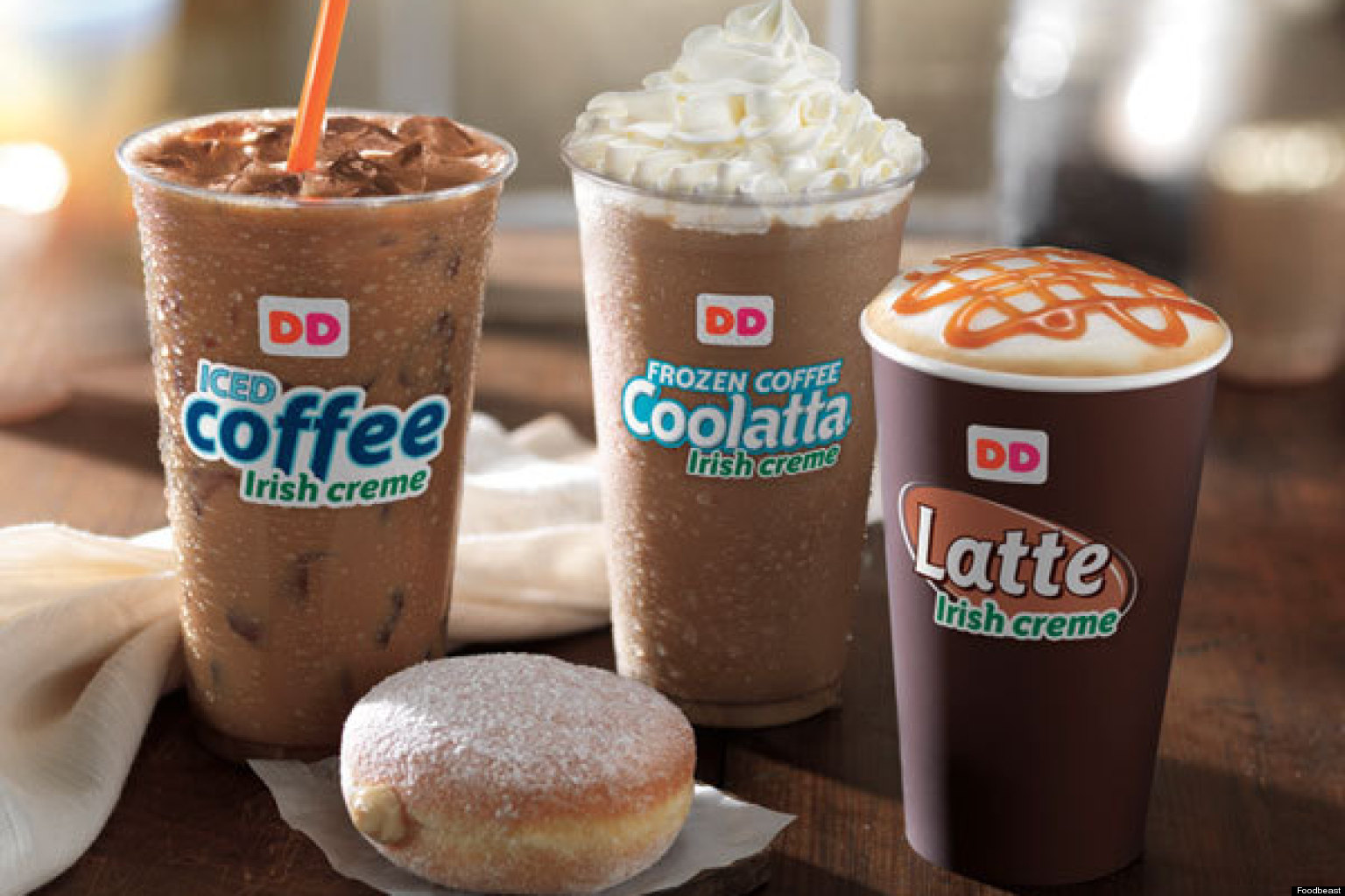 Dunkin' Donuts Releases Line Of Irish Creme Donuts And