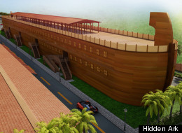 Arca de Noé:Un grupo de cuatro amigos decidió darle vida a una réplica del Arca de Noé 