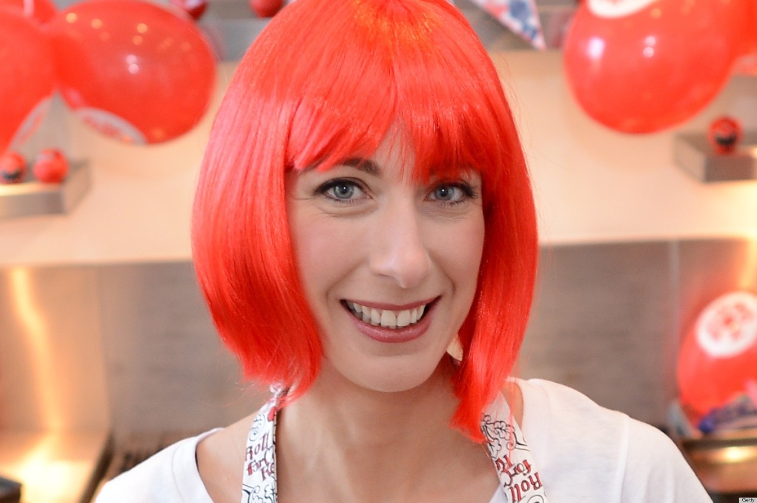 Samantha Cameron's Red Nose Day Wig Makes Her Look Adorable, Delightful