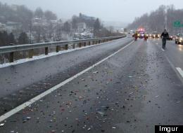 Grid-Block On The Highway: Lego Spill Shuts Down Lane (PICTURE)