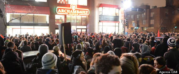 Manifestation Montreal 5 Mars
