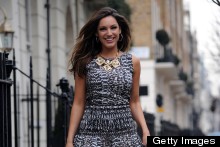 Kelly Brook Dresses Up In Animal Print And Heels For Celebrity Juice