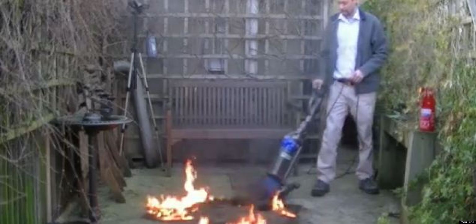 Can A Dyson Vacuum Suck Up A Fire? (VIDEO)