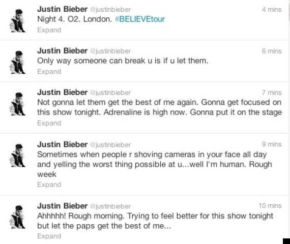 bieber tweets