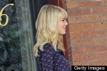 First Look! Emma Stone On Set Of Amazing Spider Man Two