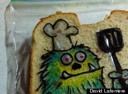 LOOK: Dad's Awesome Sandwich Bag Art