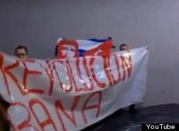 Castristas interrumpen un acto de Aguirre en Madrid (VÍDEO)