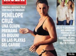 Penélope Cruz embarazada en bikini