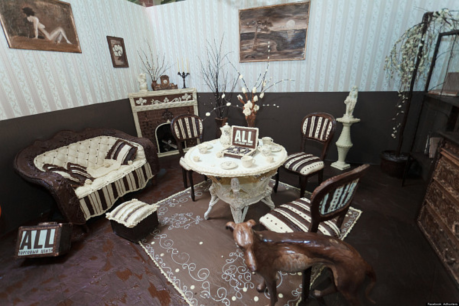 Chocolate Room Sculptor Elena Kliment Creates Lounge Made Entirely Of