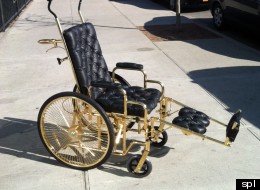 Who's Had A 24-Carat Gold Plated Wheelchair Made?