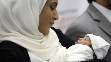 Fatema al Ansari and baby