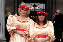 Dawn French And Jennifer Saunders Play Abominable Bridesmaids For Red Nose Day