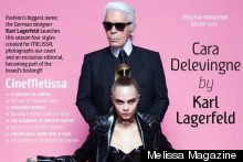 Karl Lagerfeld & Cara Delevingne Star In Melissa Magazine
