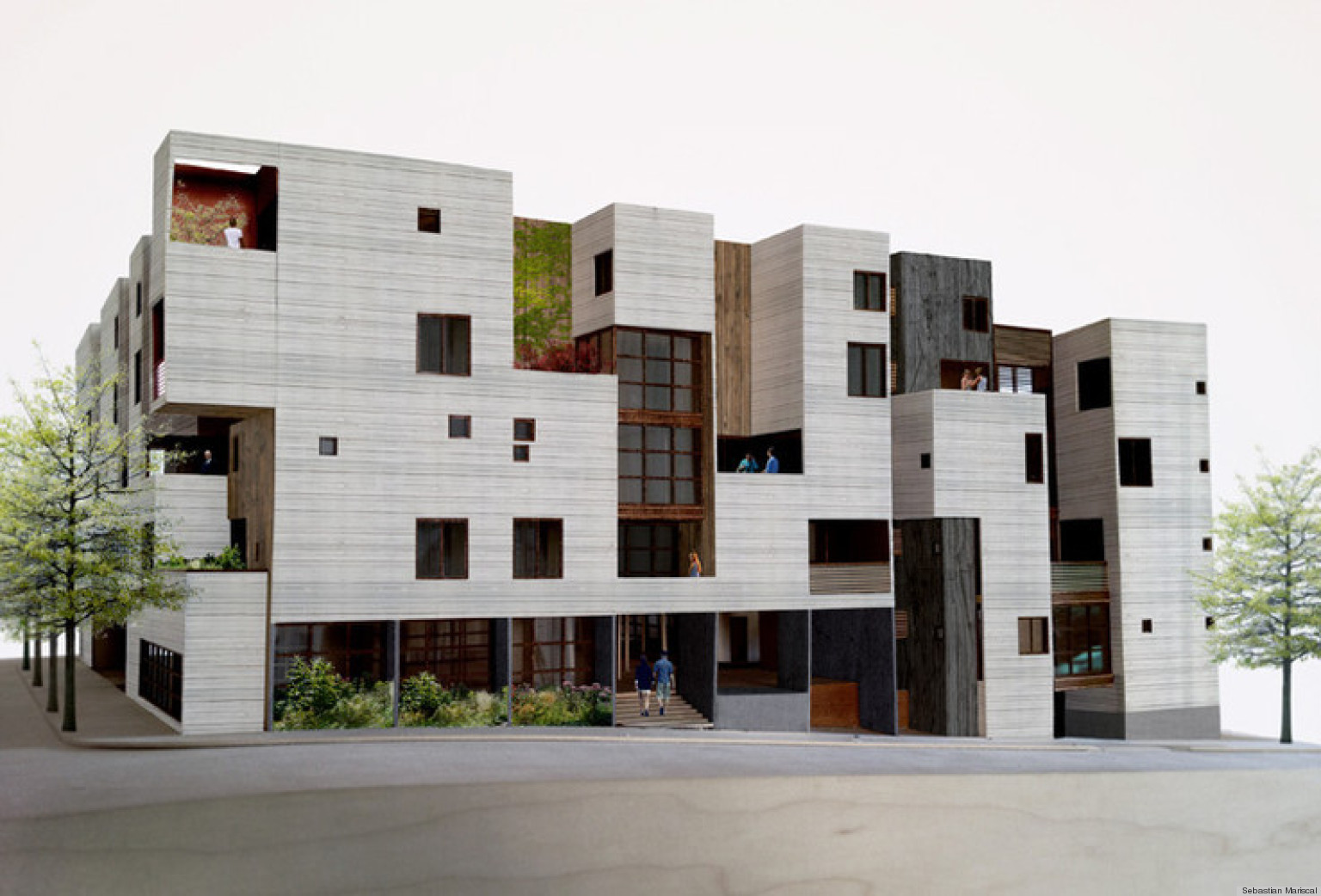 Parking Spots Become Gardens In Boston Apartment Building Designed By