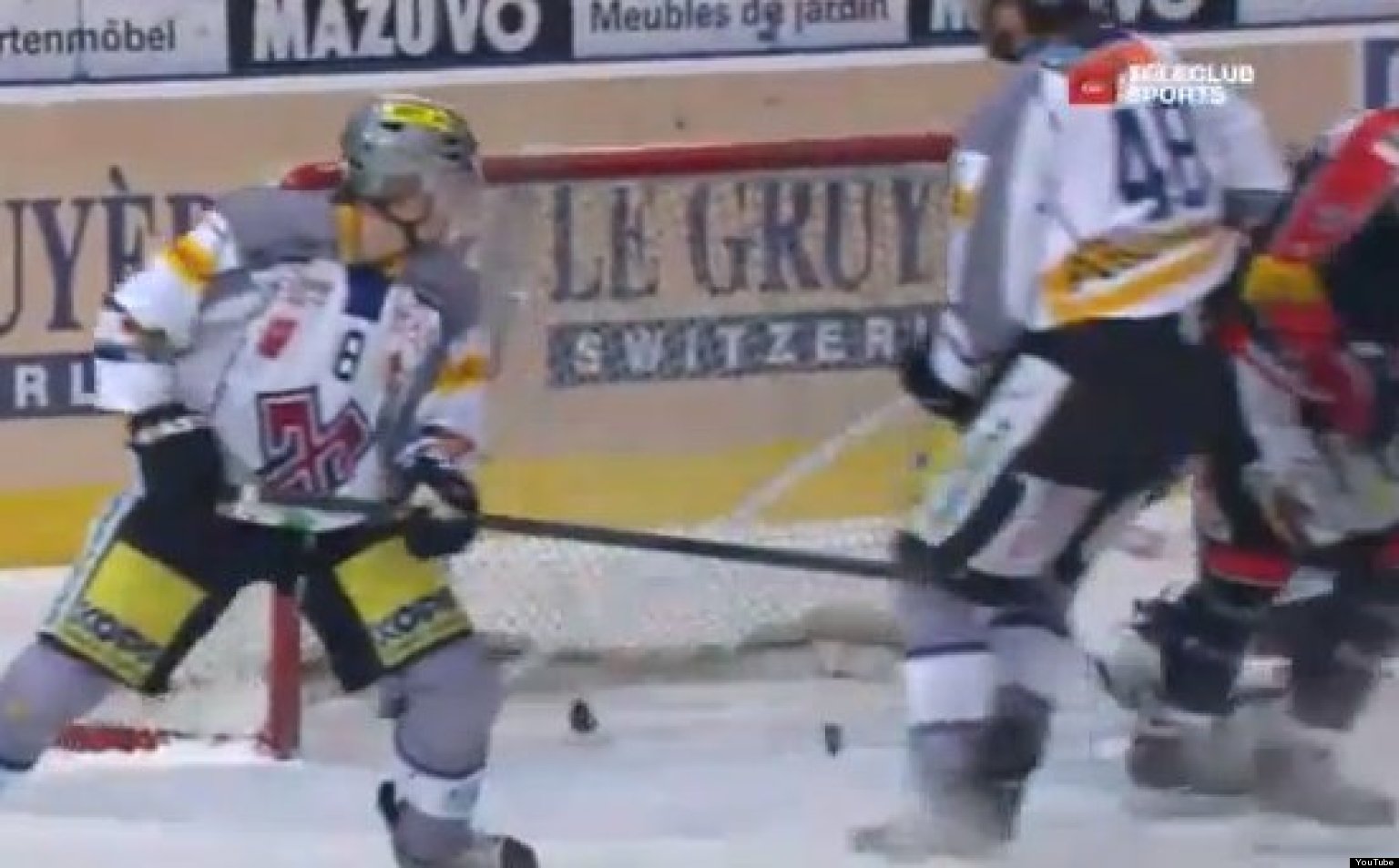 Cedric Botter Splits Puck In Half During Swiss Playoff Game (VIDEO